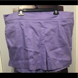 Lavender High Waisted Shorts 4XL